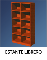 estante librero para colegios